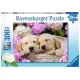 Ravensburger puzzel 300 stukjes 9+Schattige hondjes in een mand